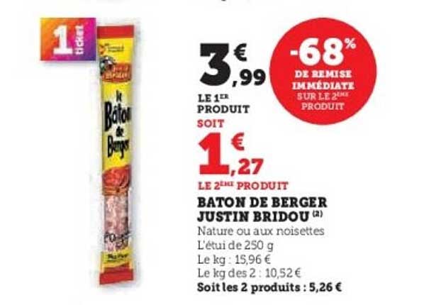 BATON DE BERGER JUSTIN BRIDOU