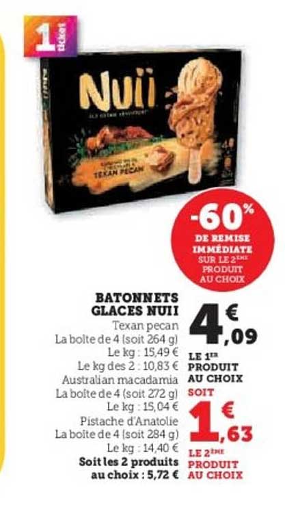BATONNETS GLACES NUII