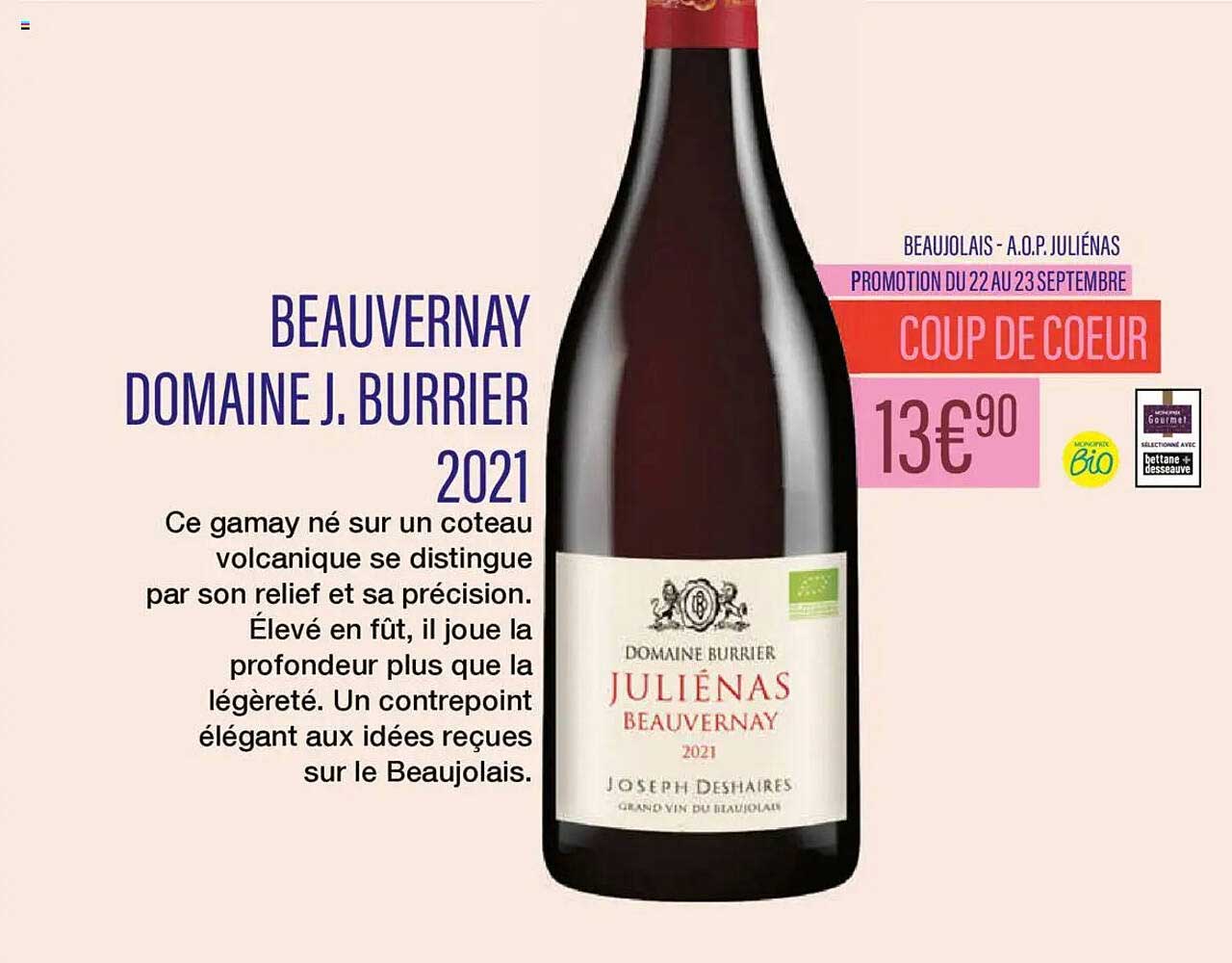 BEAUVERNAY DOMAINE J. BURRIER 2021