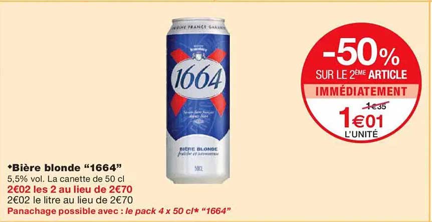 Bière blonde “1664”