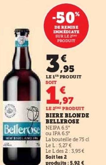 BIERE BLONDE BELLEROSE