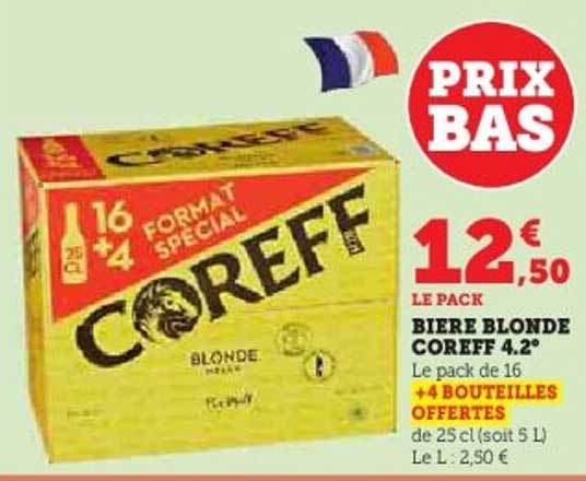 BIERE BLONDE COREFF 4.2°