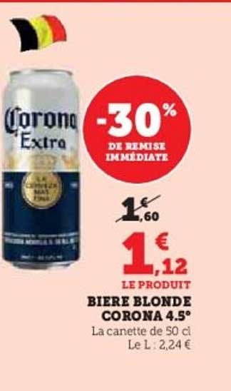 BIERE BLONDE CORONA 4.5°