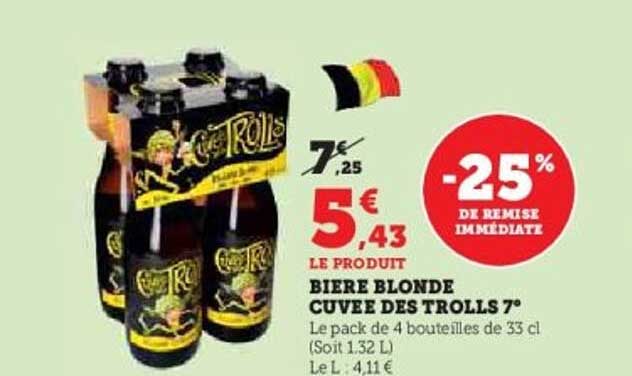 BIERE BLONDE CUVEE DES TROLLS 7°