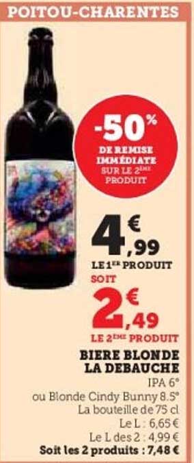 BIERE BLONDE LA DEBAUCHE