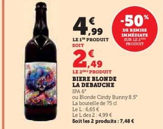 BIERE BLONDE LA DEBAUCHE