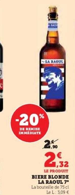 BIERE BLONDE LA RAOUL 7°