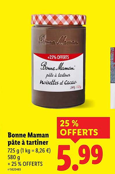 Bonne Maman pâte à tartiner noisettes et cacao
