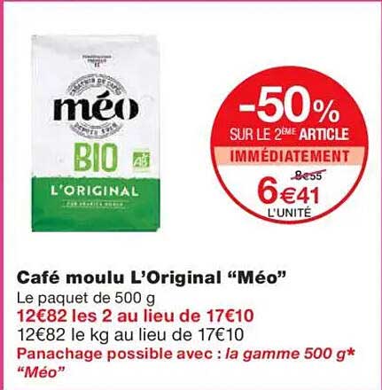 Café moulu L'Original "Méo"