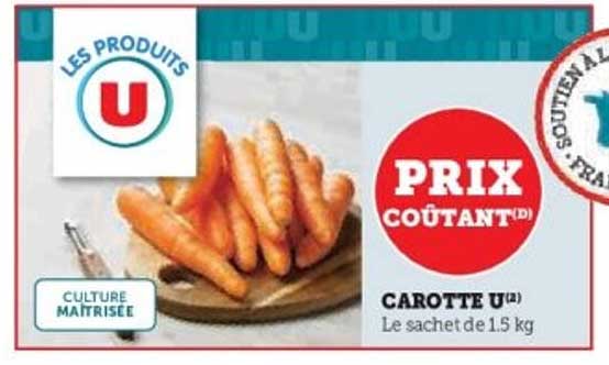 CAROTTE U(a) Le sachet de 1.5 kg