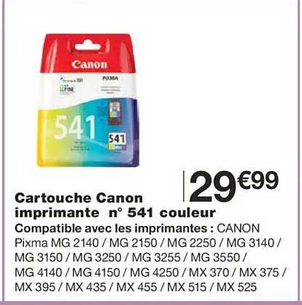 Cartouche Canon imprimante n° 541 couleur
