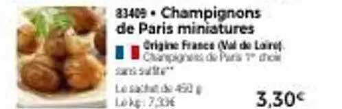 Champignons de Paris miniatures