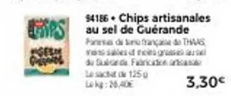 Chips artisanales au sel de Guérande