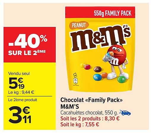 Chocolat «Family Pack» M&M’S