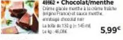 Chocolat/menthe