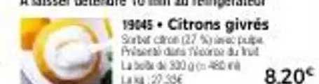 Citron givré