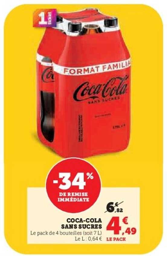 COCA-COLA SANS SUCRES
