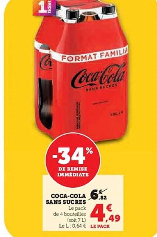 COCA-COLA SANS SUCRES