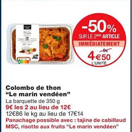 Colombo de thon “Le marin vendéen”