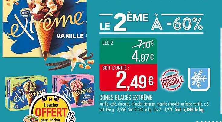 Cônes Glacés Extrême