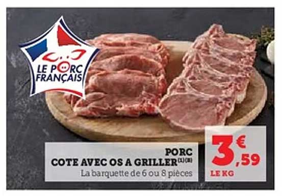 COTE AVEC OS A GRILLER