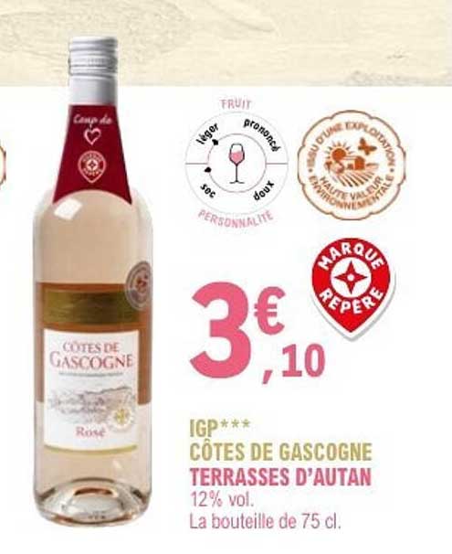 Côtes de Gascogne Terrasses d'Autan
