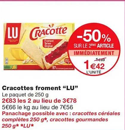 Cracotte froment “LU”