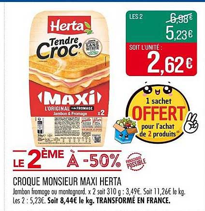 CROQUE MONSIEUR MAXI HERTA