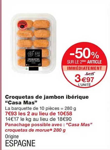 Croquetas de jambon ibérique "Casa Mas"