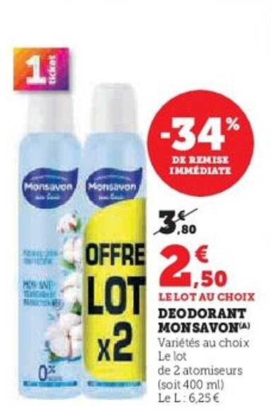 DEODORANT MONSAVON(A)