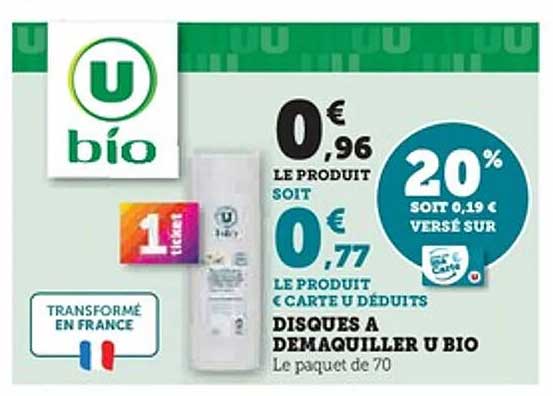 DISQUES À DÉMAQUILLER U BIO