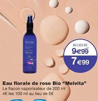 Eau florale de rose Bio "Melvita"