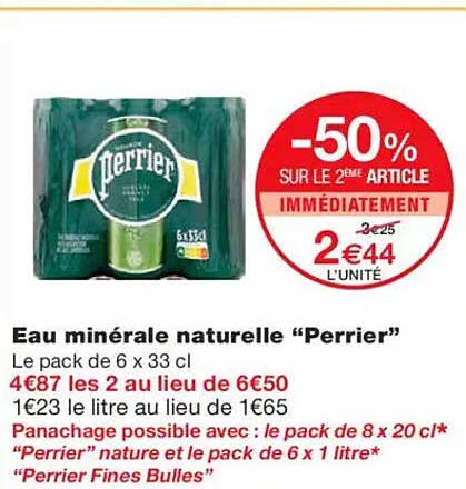 Eau minérale naturelle “Perrier”