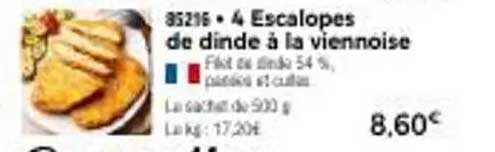 Escalopes de dinde à la vienNoise
