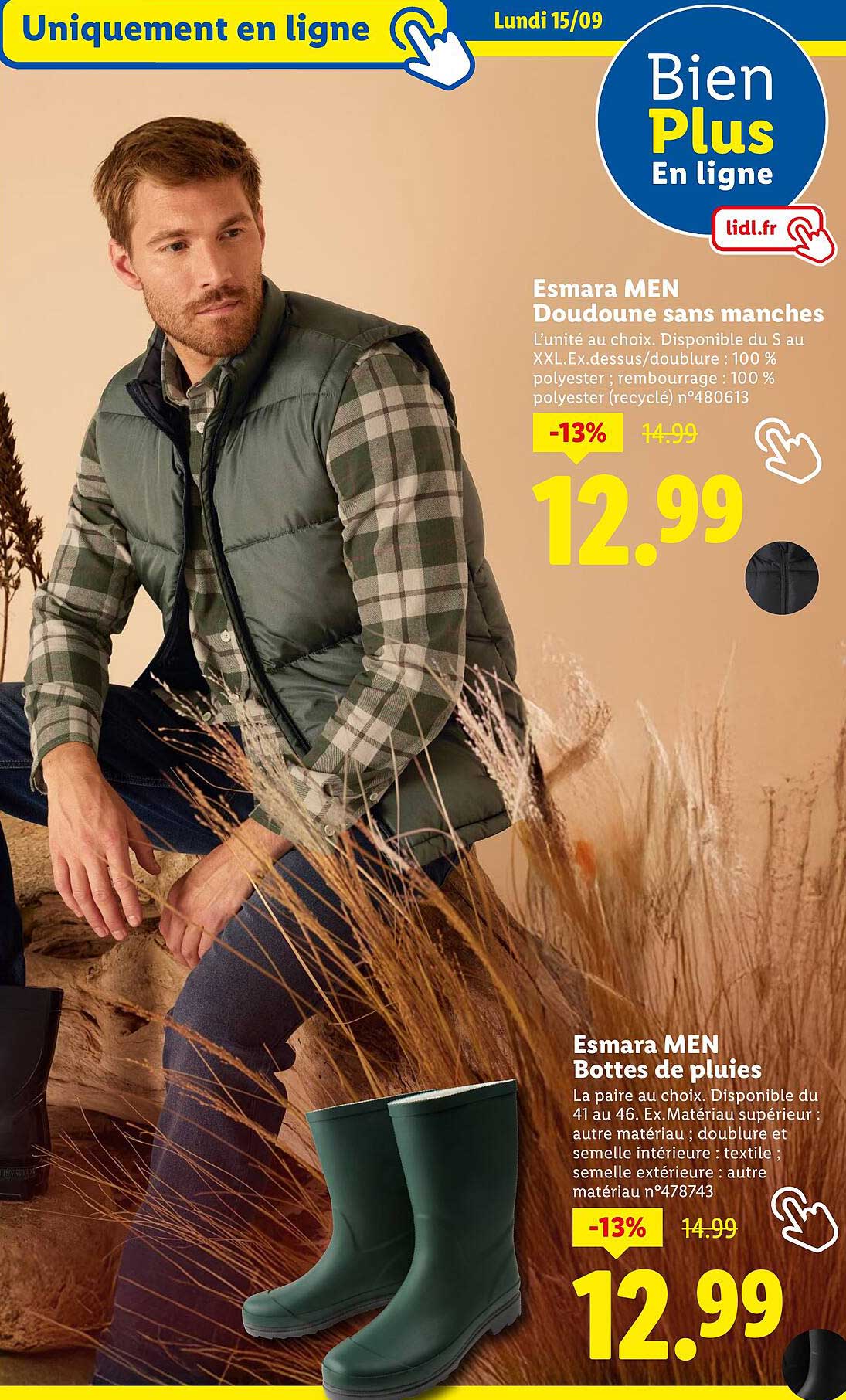 Esmara MEN Doudoune sans manches