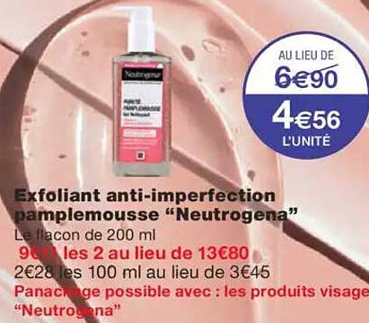 Exfoliant anti-imperfection pamplemousse “Neutrogena”