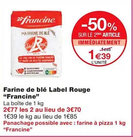 Farine de blé Label Rouge "Francine"