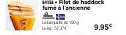 Filet de haddock fumé à l'ancienne