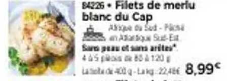 Filets de merlu blanc du Cap