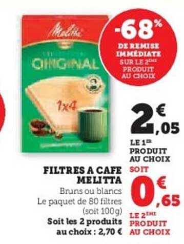 FILTRES A CAFE MELITTA