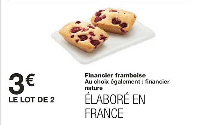 Financier framboise
