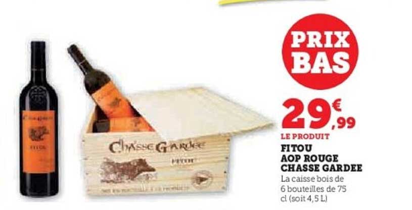 FITOU AOP ROUGE CHASSE GARDEE