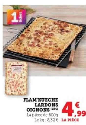 FLAM'KUECHE LARDONS OIGNONS (2 pièces)