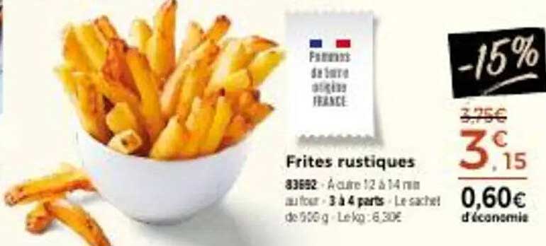 Frites rustiques