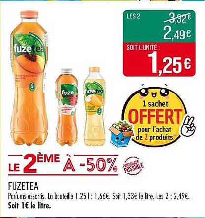 FUZETEA - Le 2ème à -50%