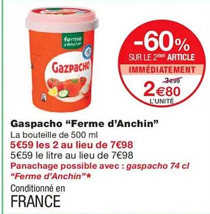 Gazpacho "Ferme d'Anchin"