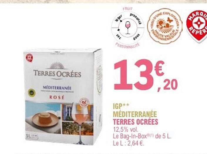 IGP** MÉDITERRANÉE TERRES OCRéES