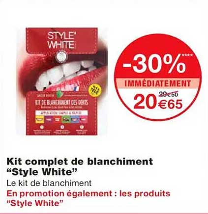 Kit complet de blanchiment “Style White”