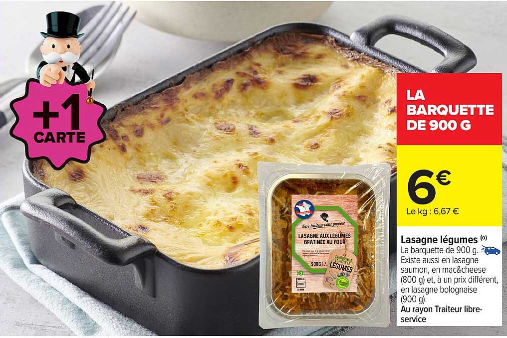 LA BARQUETTE DE 900 G