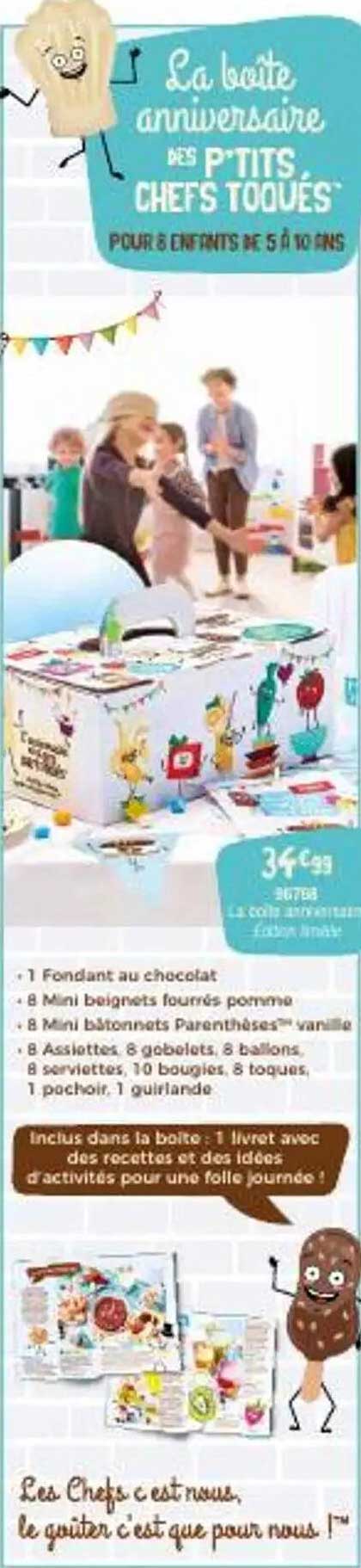 La boîte anniversaire des P'tits chefs Toqués